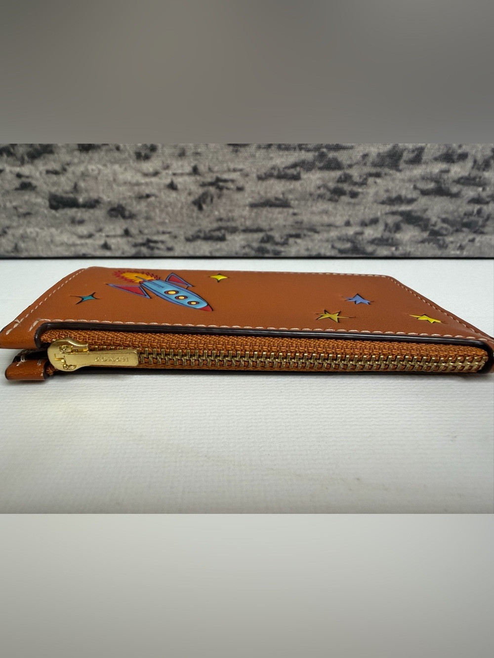 EUC Coach x Observed by Us Rocket Zip Card Case Leather CK173 VHTF Rare - Picture 3 of 5
